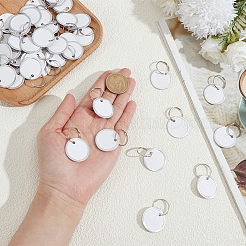 Aluminum & Paper Hanging Price Tags with Rings&nbsp;DIY-SP0007-89A