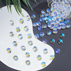 120Pcs Glass Connector Charms&nbsp;FIND-SP0006-10