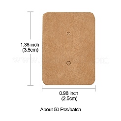 Kraft Paper Jewelry Earring Display Cards&nbsp;CDIS-YW0001-03B