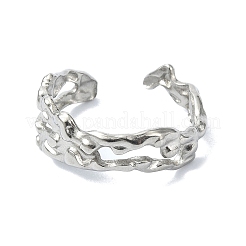 304 Stainless Steel Cuff Rings&nbsp;RJEW-M019-58P