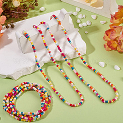 Resin Beads Bracelets&nbsp;BJEW-TAC0080-01F