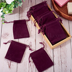 20Pcs Rectangle Velvet Drawstring Pouches&nbsp;TP-TA0001-04E