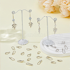 36Pcs 6 Style Brass Earring Hooks&nbsp;KK-FH0006-37