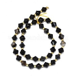 Natural Dyed & Heated Striped Agate/Banded Agate Beads Strands&nbsp;G-I376-B09-01