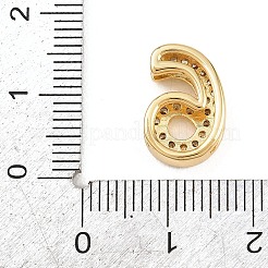 Brass Micro Pave Cubic Zirconia Pendants&nbsp;KK-B167-22G-6