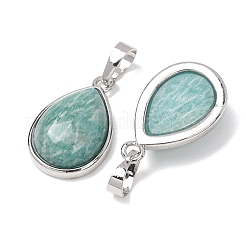 Natural Amazonite Pendants&nbsp;GG-CBA0251-08B-P