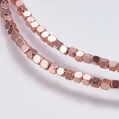 Electroplate Non-magnetic Synthetic Hematite Bead Strands&nbsp;G-K237-08O
