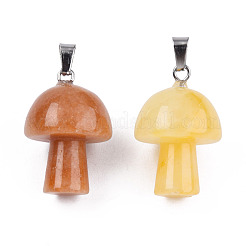 Natural Topaz Jade Pendants&nbsp;G-N0325-10M