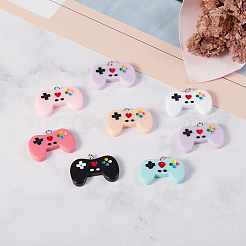 14Pcs 7 Colors Resin Pendants&nbsp;RESI-CJ0001-188