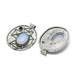 Opalite Oval Pendants&nbsp;G-Q165-03AS-06