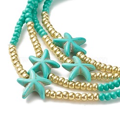 Summer Jewelry Starfish Waist Bead&nbsp;NJEW-C00028-02
