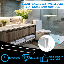 200Pcs Transparent Acrylic Sheets&nbsp;FIND-GA0007-20A