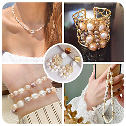 1 Strand Natural Cultured Freshwater Pearl Beads Strands&nbsp;PEAR-TA0001-17