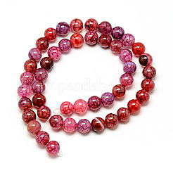 Natural Dragon Veins Agate Beads Strands&nbsp;G-Q948-81G-8mm