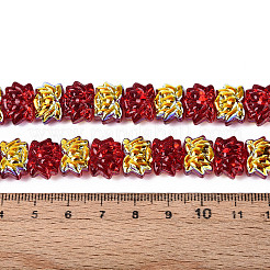 Baking Paint Electroplate Transparent Glass Beads Strands&nbsp;EGLA-N020-04
