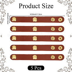 5Pcs Alloy Leather Bag Strap Shortener Adjustable Buckles&nbsp;DIY-CL0001-67B