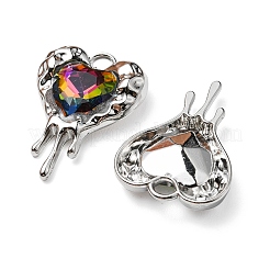 Rack Plating Alloy Glass Pendants&nbsp;FIND-YW0001-86B