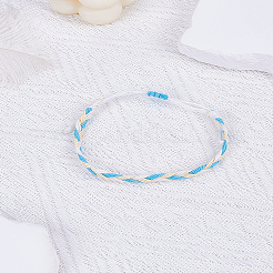 1Pc Bohemian Style Waxed Cord Braided Bracelets for Men Women&nbsp;BJEW-LP0004-20