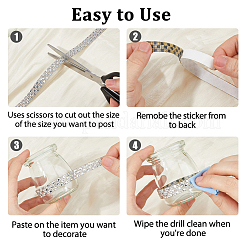 Glass Hotfix Rhinestone (Double Sided Adhesive On The Back)&nbsp;DIY-WH0683-90C