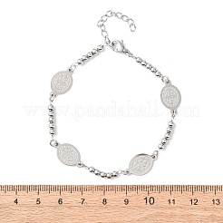 Religion 304 Stainless Steel Link Bracelets&nbsp;BJEW-F524-04A-P