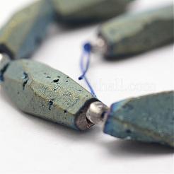 Electroplated Natural Quartz Crystal Beads Strands&nbsp;G-K174-03A