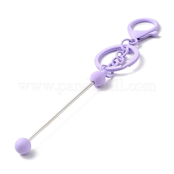 Spray Painted Alloy Bar Beadable Keychain for Jewelry Making DIY Crafts&nbsp;KEYC-A011-02