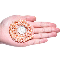 Natural Cultured Freshwater Pearl Beads Strands&nbsp;PEAR-N013-06U