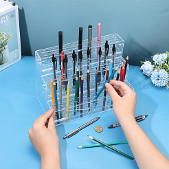 3-Tier Acrylic Organizer Display Riser Rack&nbsp;ODIS-WH0007-72