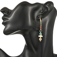 Natural & Synthetic Gemstone Dangle Earrings&nbsp;EJEW-JE07531
