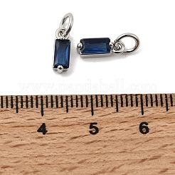 Brass Pave Cubic Zirconia Charms&nbsp;KK-F894-13P-01