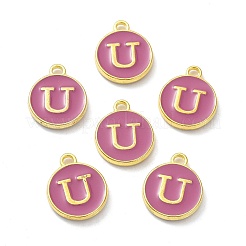 Golden Plated Alloy Enamel Charms&nbsp;ENAM-XCP0001-13U