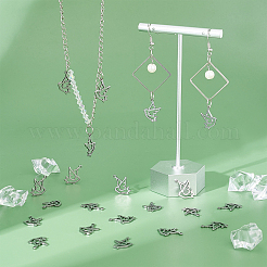 120Pcs 304 Stainless Steel Bird Pendants&nbsp;STAS-DC0007-36