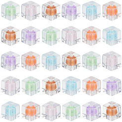 80Pcs Transparent Acrylic Beads&nbsp;OACR-SC0003-01