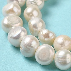 Natural Cultured Freshwater Pearl Beads Strands&nbsp;PEAR-E017-10