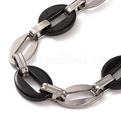 201 Stainless Steel Coffee Bean Chain Bracelets&nbsp;BJEW-B078-67EBP