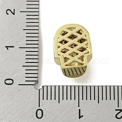 Brass Micro Pave Red Cubic Zirconia Beads&nbsp;ZIRC-P119-12G
