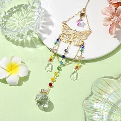 Glass Pendant Decorations&nbsp;HJEW-TA00139
