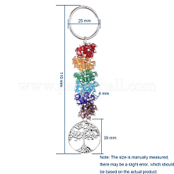 Cluster Glass Bead Keychains&nbsp;KEYC-JKC00221-01