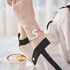 3Pcs 3 Colors Euro Style Iron Cuff Bangles for Women&nbsp;BJEW-HY0001-17