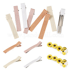 8Pcs 4 Colors Polyester Alligator Hair Clips&nbsp;PHAR-TADJ0001-02