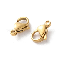 304 Stainless Steel Lobster Claw Clasps&nbsp;STAS-V007-01B-G