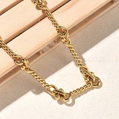 304 Stainless Steel Twited Rope Link Chain Bracelets for Women&nbsp;BJEW-A160-06G