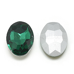 Pointed Back Glass Rhinestone Cabochons&nbsp;RGLA-T080-8x10mm-15