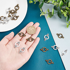 20Pcs 2 Colors Tibetan Style Alloy Connector Charms&nbsp;FIND-AR0002-96