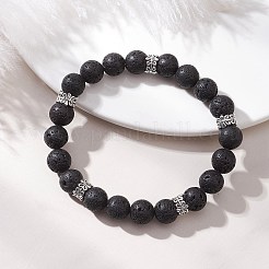 Natural Lava Rock Beads Bracelets&nbsp;BJEW-JB13066