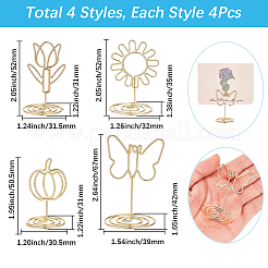 16Pcs 4 Styles Iron Name Card Holder&nbsp;AJEW-SP0004-66