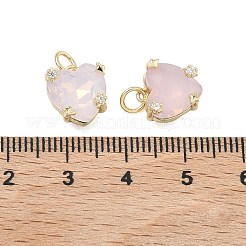 Brass Micro Pave Cubic Zirconia Pendants&nbsp;KK-C251-13G-02