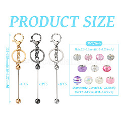 DIY Beadable Keychain Making Kit&nbsp;DIY-TA0006-48