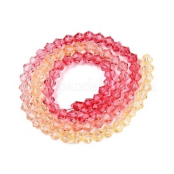 Gradient Color Baking Paint Glass Bead Strands&nbsp;X1-DGLA-A039-T6mm-A03