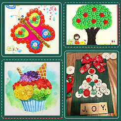 Resin Buttons&nbsp;DIY-SP0007-79